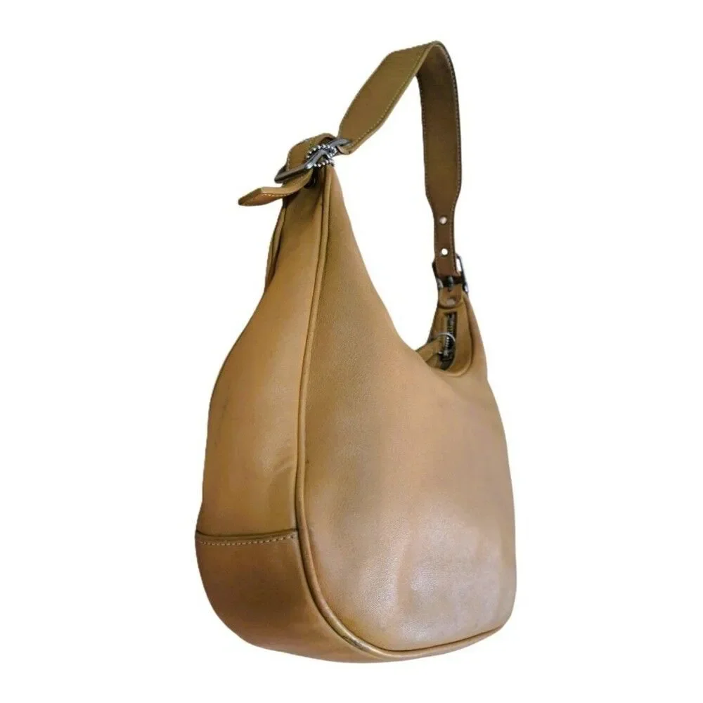 Coach Women's Vintage Zoe Tan leather Shoulder Hobo Bag Purse 9342